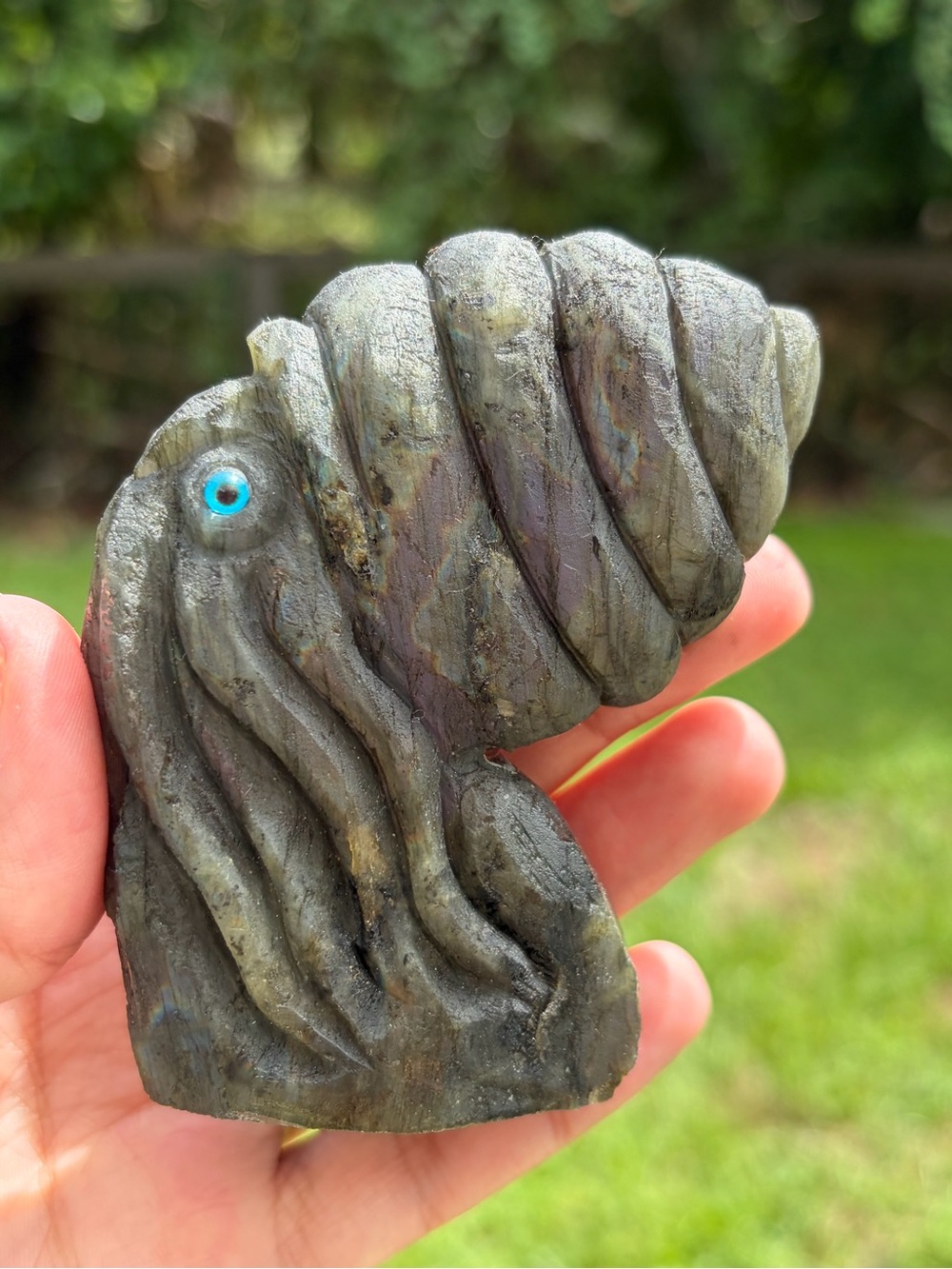 Kraken Labradorite Carving
